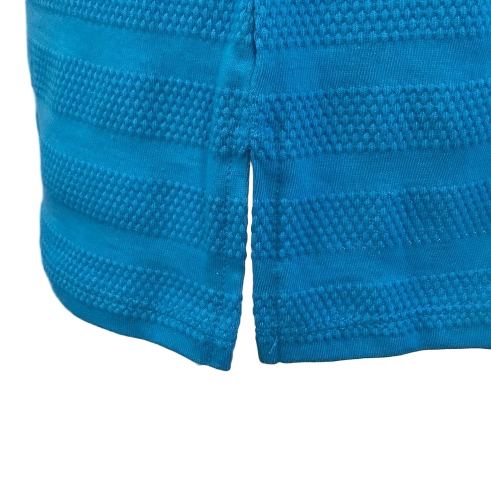CHARTER CLUB BLUE TEXTURED TOP - Picture 3 of 4